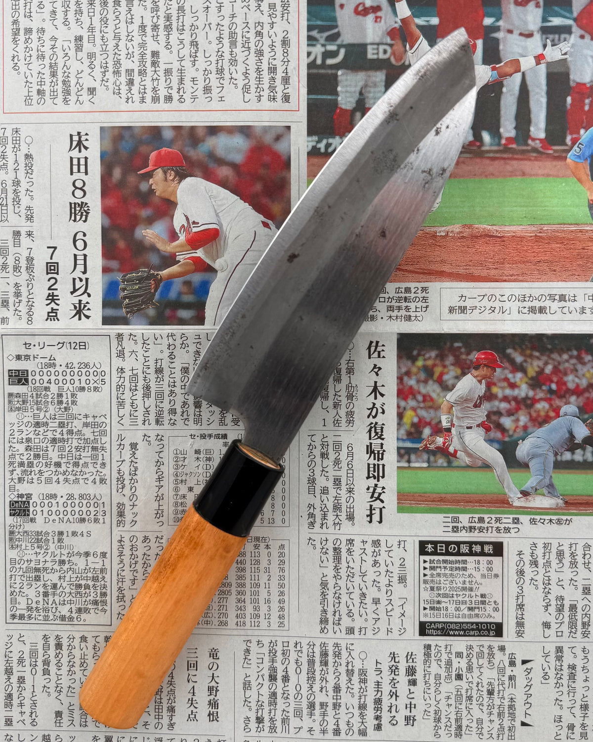 Kokkekniven 170 mm, Saisie Volken Santoku tomatosharp