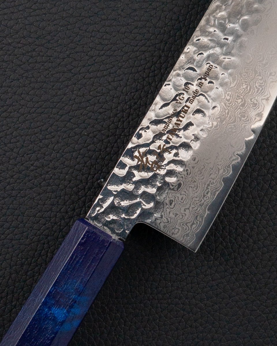 SAKAI TAKAYUKI Nanairo VG10 Blue Santoku 170 mm tomatosharp