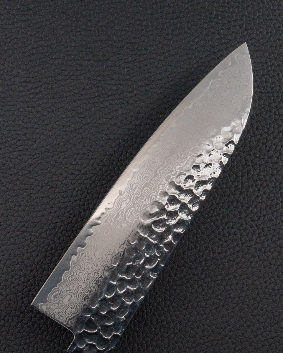 SAKAI TAKAYUKI Nanairo VG10 Damascus Green Santoku 170 mm tomatosharp