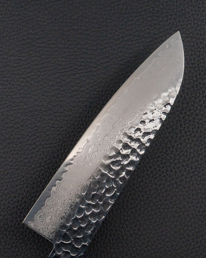 SAKAI TAKAYUKI Nanairo VG10 Damascus Green Santoku 170 mm tomatosharp