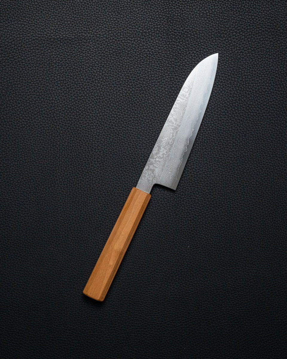 HADO Ginsan Damascus Santoku 180 mm tomatosharp