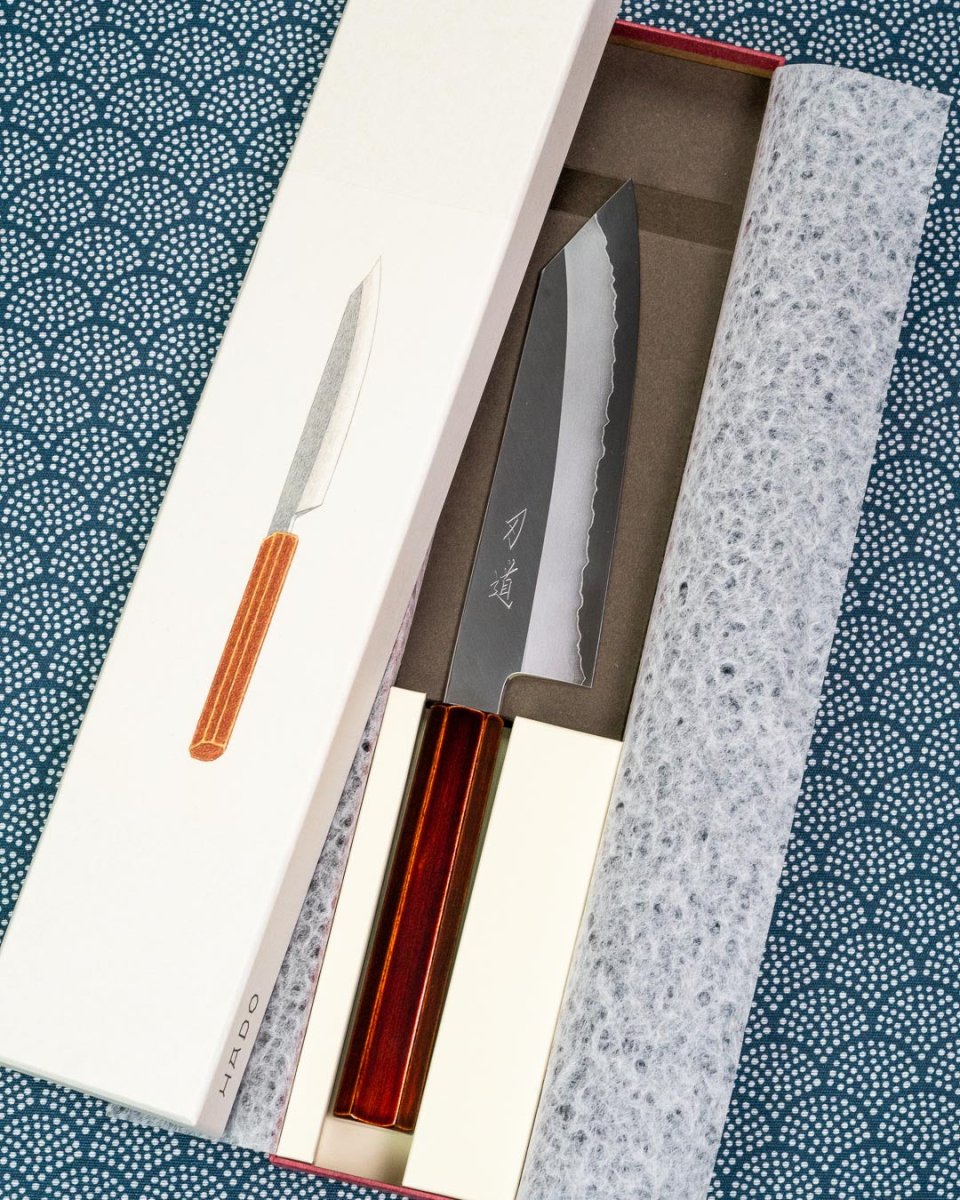HADO Ginsan Kiritsuke Santoku 180 mm tomatosharp