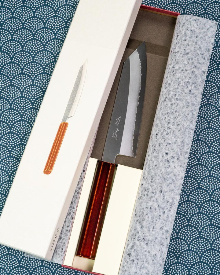 HADO Ginsan Kiritsuke Santoku 180 mm tomatosharp
