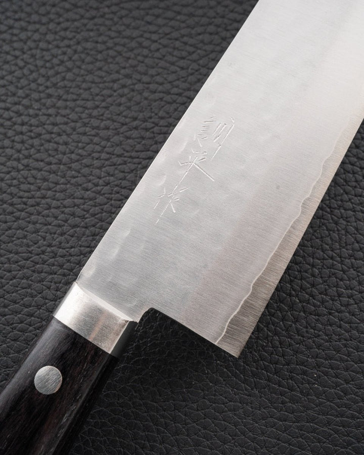 MASUTANI HAMONO VG1 Tsuchime Black Santoku 180 mm tomatosharp