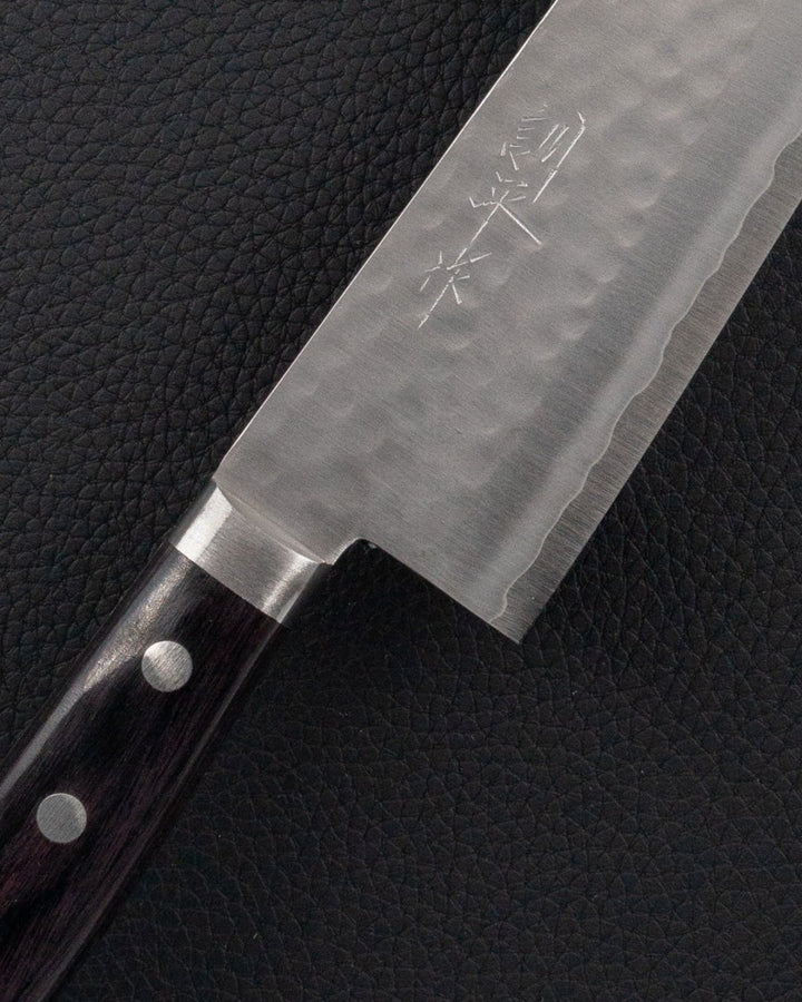 MASUTANI VG1 Tsuchime Black Gyuto 180 mm tomatosharp