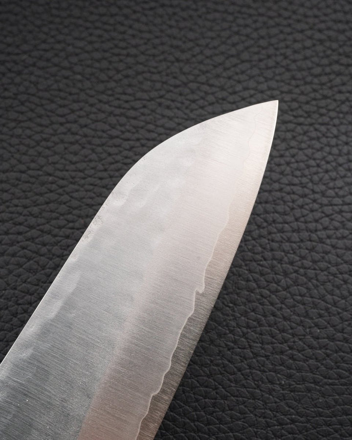 MASUTANI HAMONO VG1 Tsuchime Black Santoku 180 mm tomatosharp