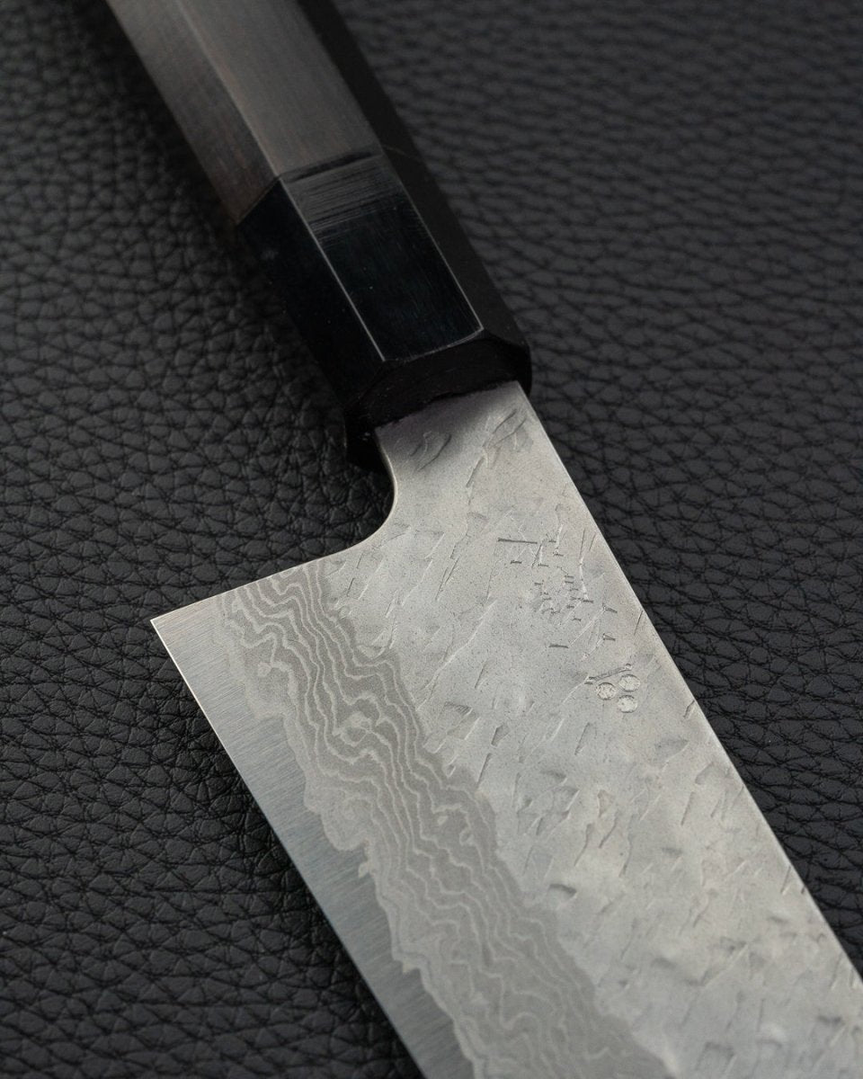 NIGARA HAMONO VG10 Tsuchime Damascus Bunka 180 mm tomatosharp