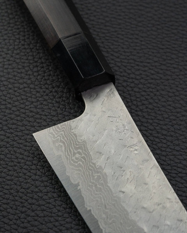 NIGARA HAMONO VG10 Tsuchime Damascus Bunka 180 mm tomatosharp