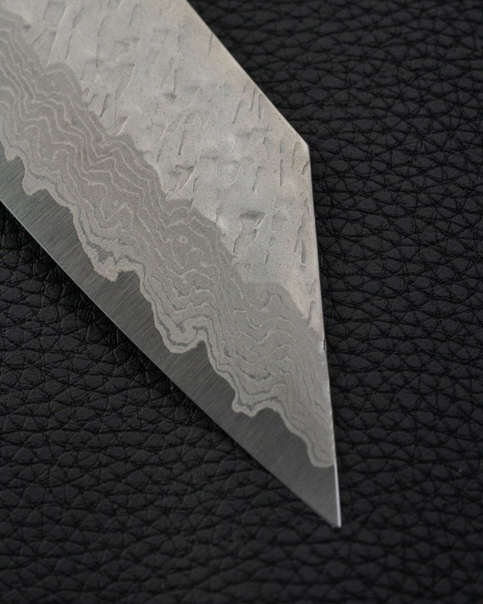 NIGARA HAMONO VG10 Tsuchime Damascus Bunka 180 mm tomatosharp