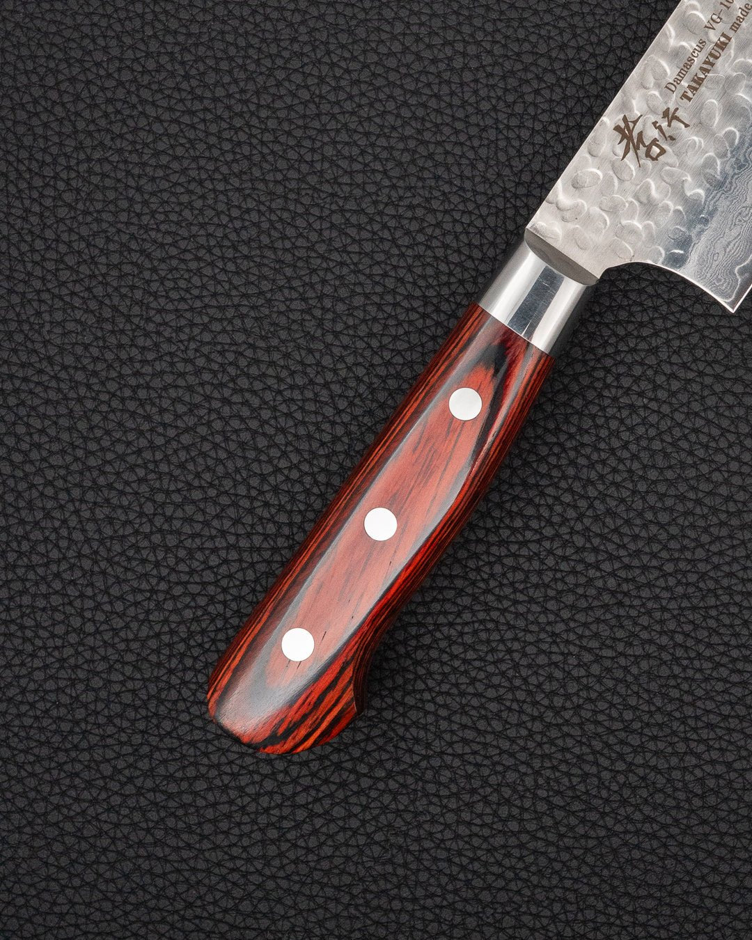 Kokkekniv 180 mm, SAKAI TAKAYUKI VG10 Damascus Santoku Sakai Takayuki