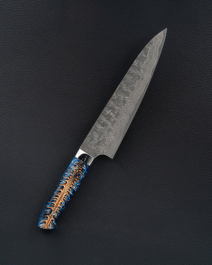 TAKESHI SAJI V10 Cross Blue Pine Gyuto 180 mm Takeshi Saji