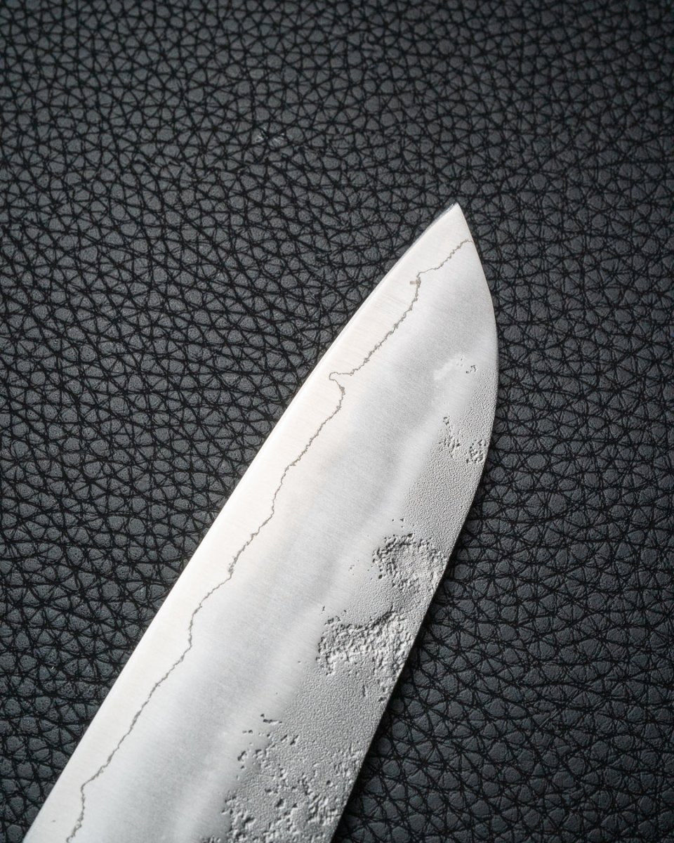 TSUNEHISA G3 Nashiji Santoku 180 mm tomatosharp