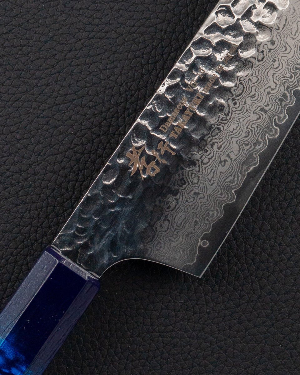 SAKAI TAKAYUKI Nanairo VG10 Damascus Blue Bunka 190 mm tomatosharp
