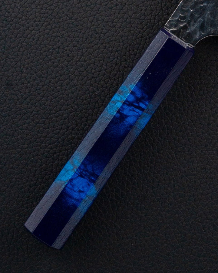SAKAI TAKAYUKI Nanairo VG10 Damascus Blue Bunka 190 mm tomatosharp