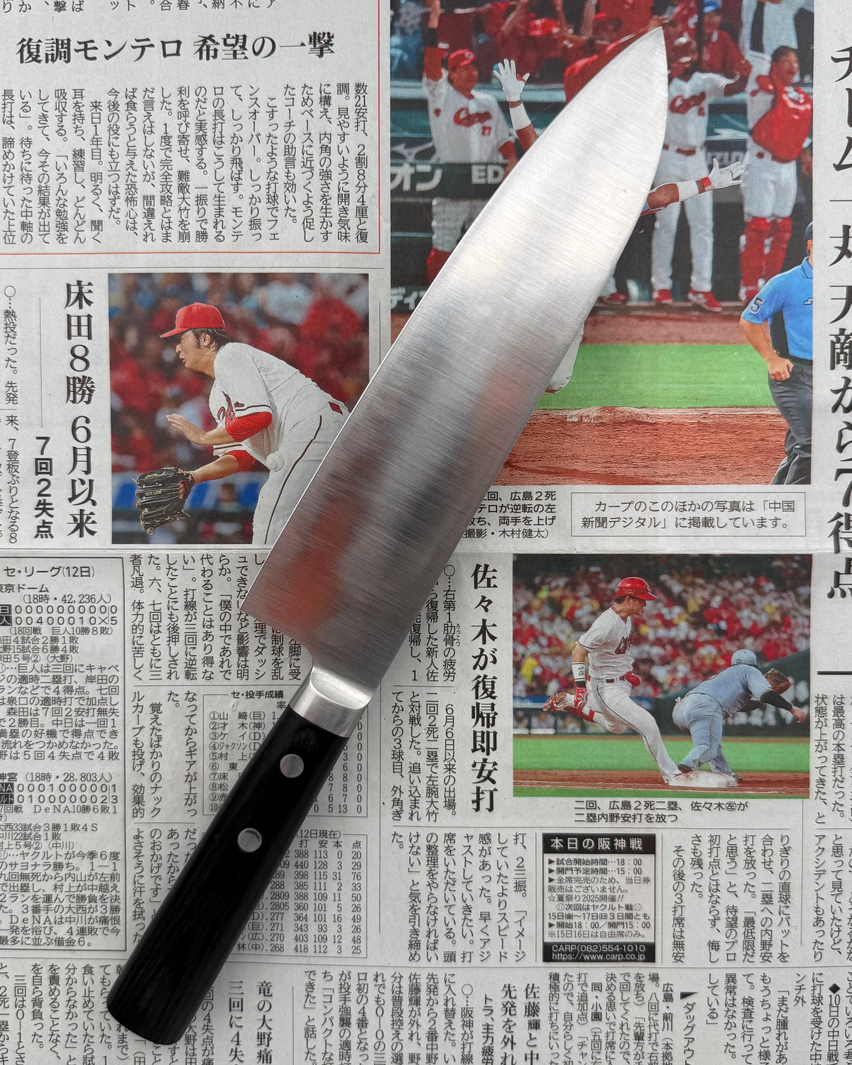 Kokkekniven 200 mm, Saisei Torajin Santoku tomatosharp