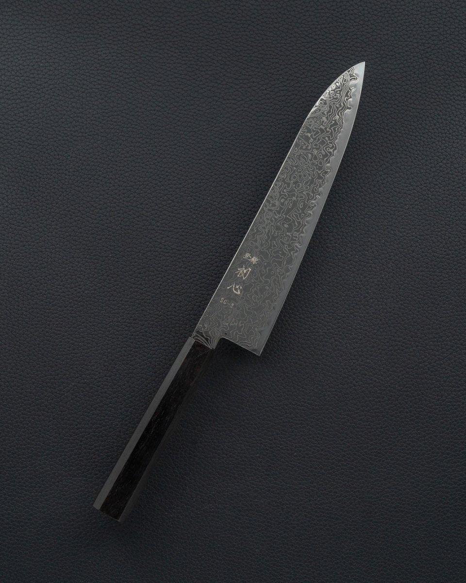 HATSUKOKORO Ryuhyo Kurozome SG2 Damascus Gyuto 210 mm tomatosharp