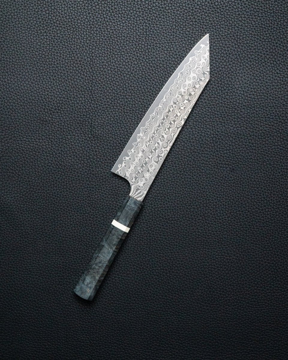 NIGARA HAMONO Anmon SG2 Raindrop Damascus Kiritsuke Gyuto 210 mm tomatosharp