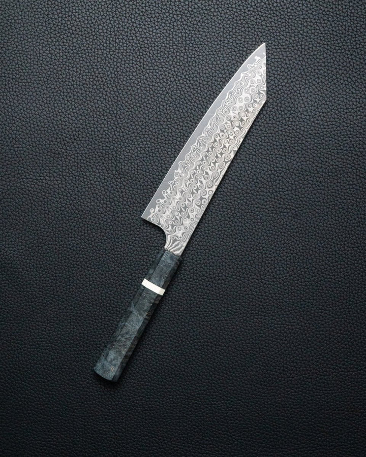NIGARA HAMONO Anmon SG2 Raindrop Damascus Kiritsuke Gyuto 210 mm tomatosharp
