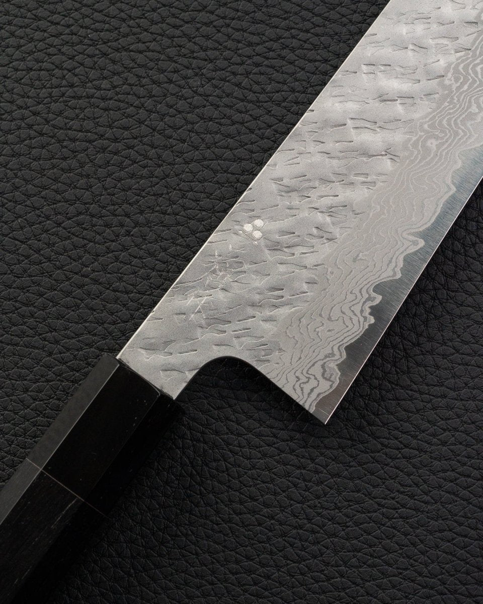 NIGARA HAMONO VG10 Tsuchime Damascus Gyuto ﻿210 mm tomatosharp