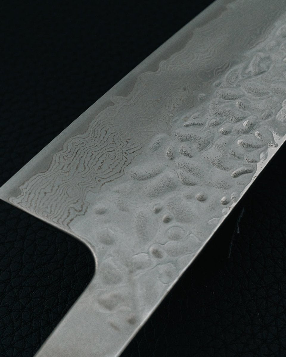 OUL 10A Damascus Gyuto knivblad 210 mm tomatosharp