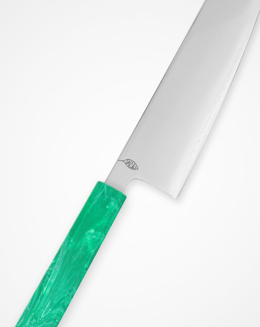 Kokkekniv 210 mm, SAISEI IRO Eple Gyuto tomatosharp
