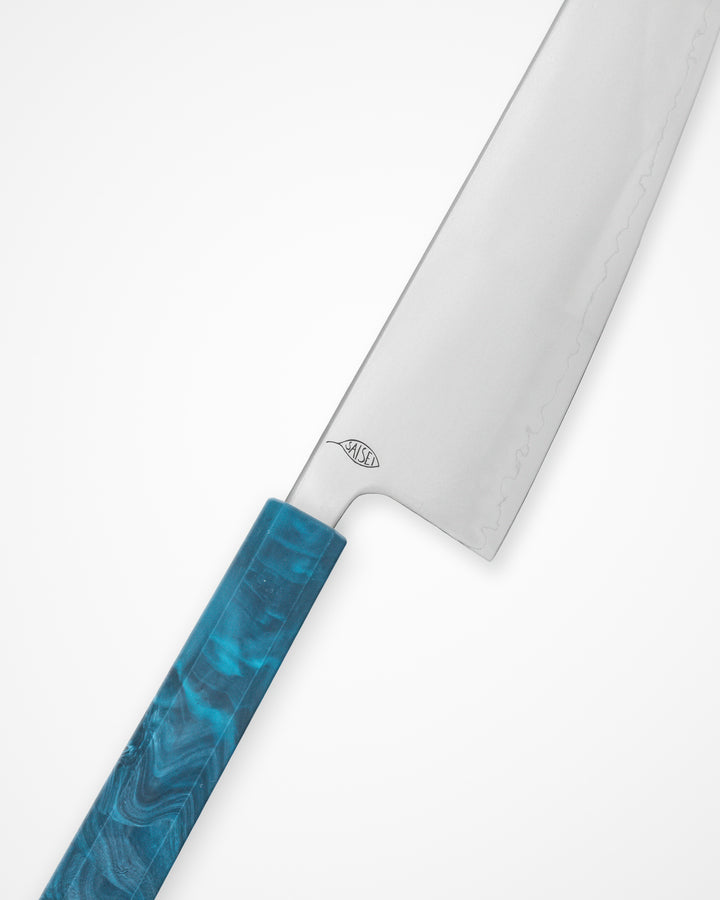 Kokkekniv 210 mm, SAISEI IRO Hav Gyuto tomatosharp