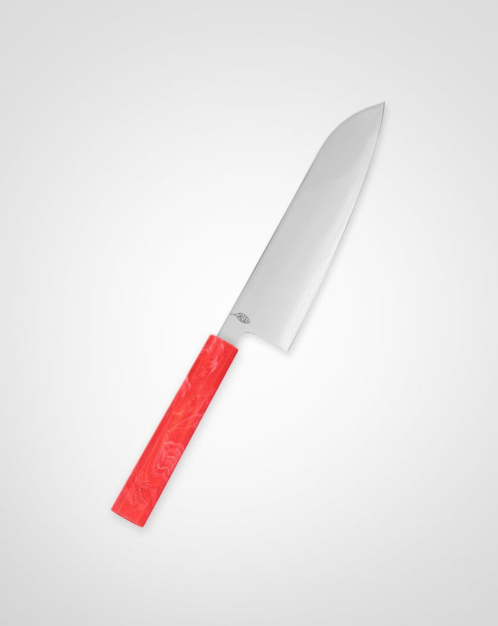 Kokkekniv 210 mm, SAISEI IRO Jordbær Gyuto tomatosharp