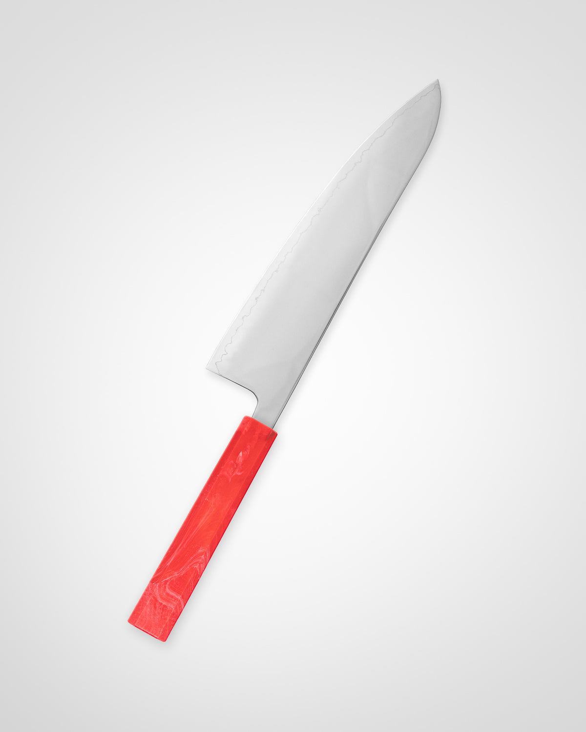 Kokkekniv 210 mm, SAISEI IRO Jordbær Gyuto tomatosharp