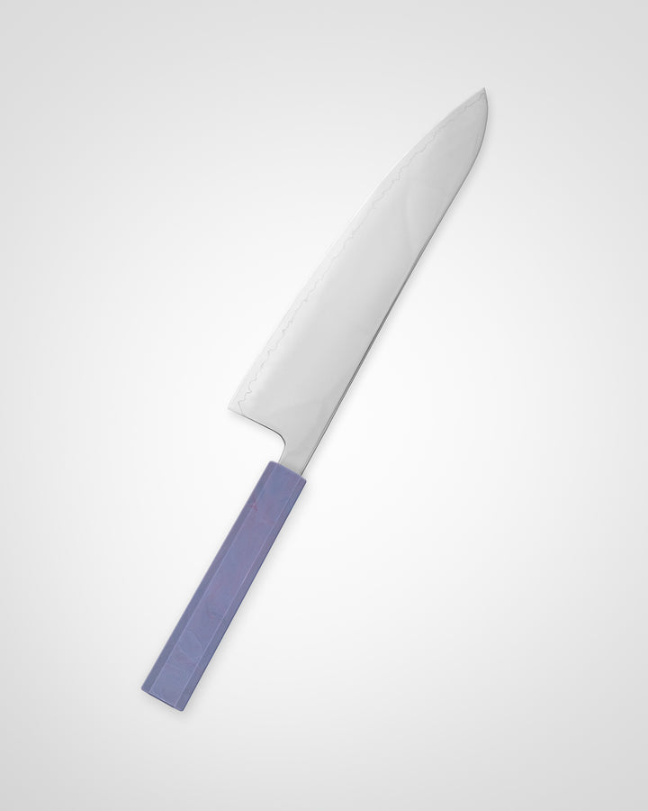 Kokkekniv 210 mm, SAISEI IRO Lavendel Gyuto tomatosharp