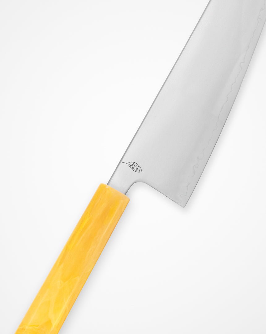 Kokkekniv 210 mm, SAISEI IRO Løvetann Gyuto tomatosharp