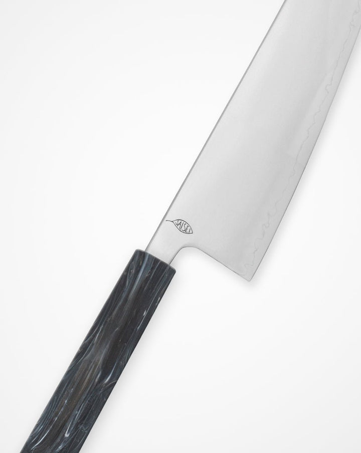 Kokkekniv 210 mm, SAISEI IRO Onyx Gyuto tomatosharp