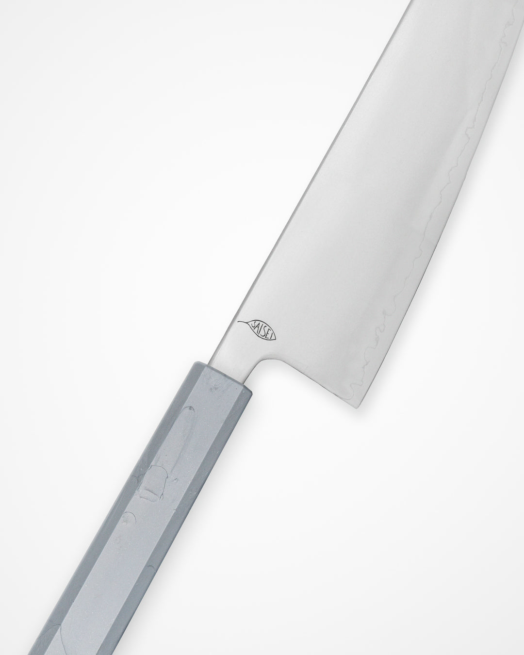 Kokkekniv 210 mm, SAISEI IRO Sølv Gyuto tomatosharp