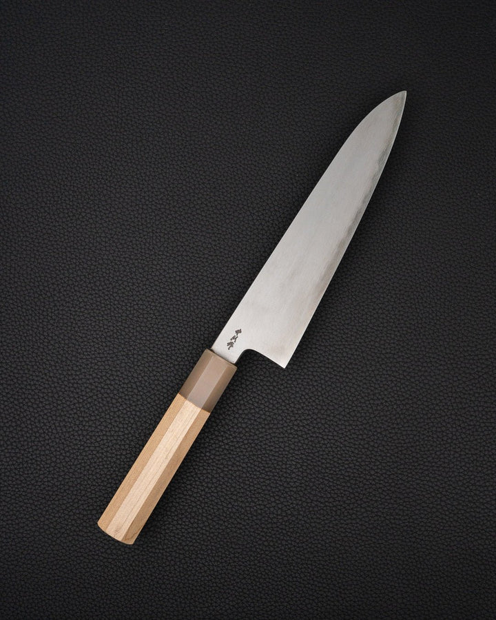 Kokkekniv 210 mm, SATOSHI NAKAGAWA Bokashi Blue 1 Magnolia Gyuto Satoshi Nakagawa