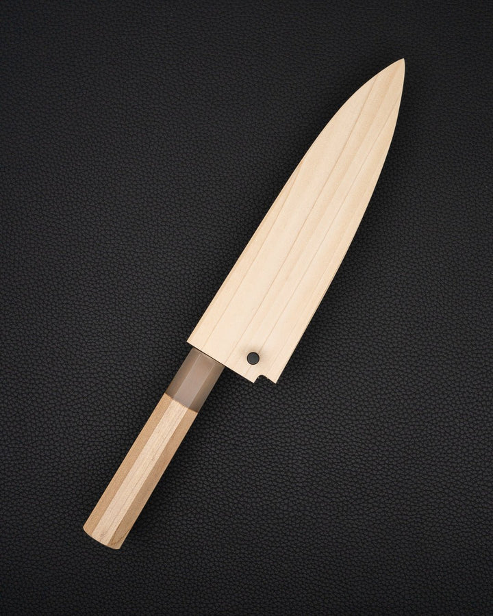 Kokkekniv 210 mm, SATOSHI NAKAGAWA Bokashi Blue 1 Magnolia Gyuto Satoshi Nakagawa
