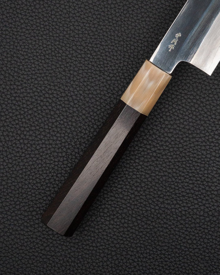 Kokkekniv 210 mm, SATOSHI NAKAGAWA Ginsan Mirror Ibenholt Kiritsuke Gyuto Satoshi Nakagawa