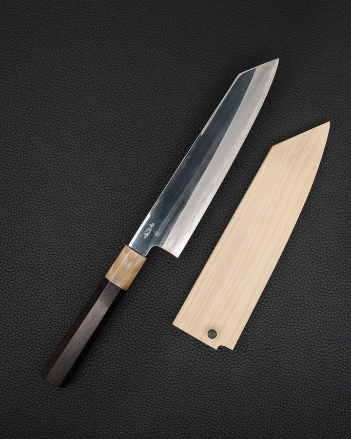 Kokkekniv 210 mm, SATOSHI NAKAGAWA Ginsan Mirror Ibenholt Kiritsuke Gyuto Satoshi Nakagawa