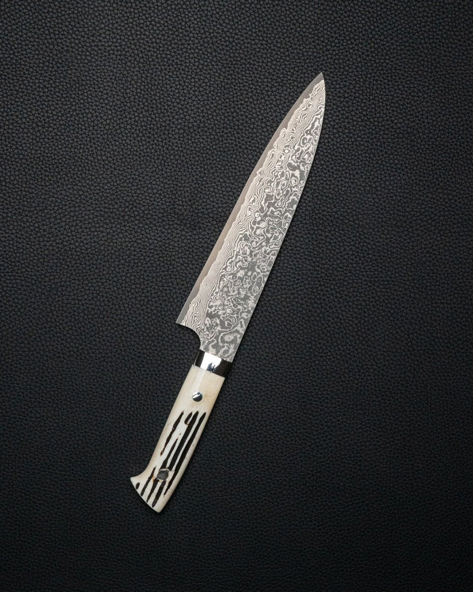 TAKESHI SAJI R2 Damascus Black Gyuto 210 mm tomatosharp