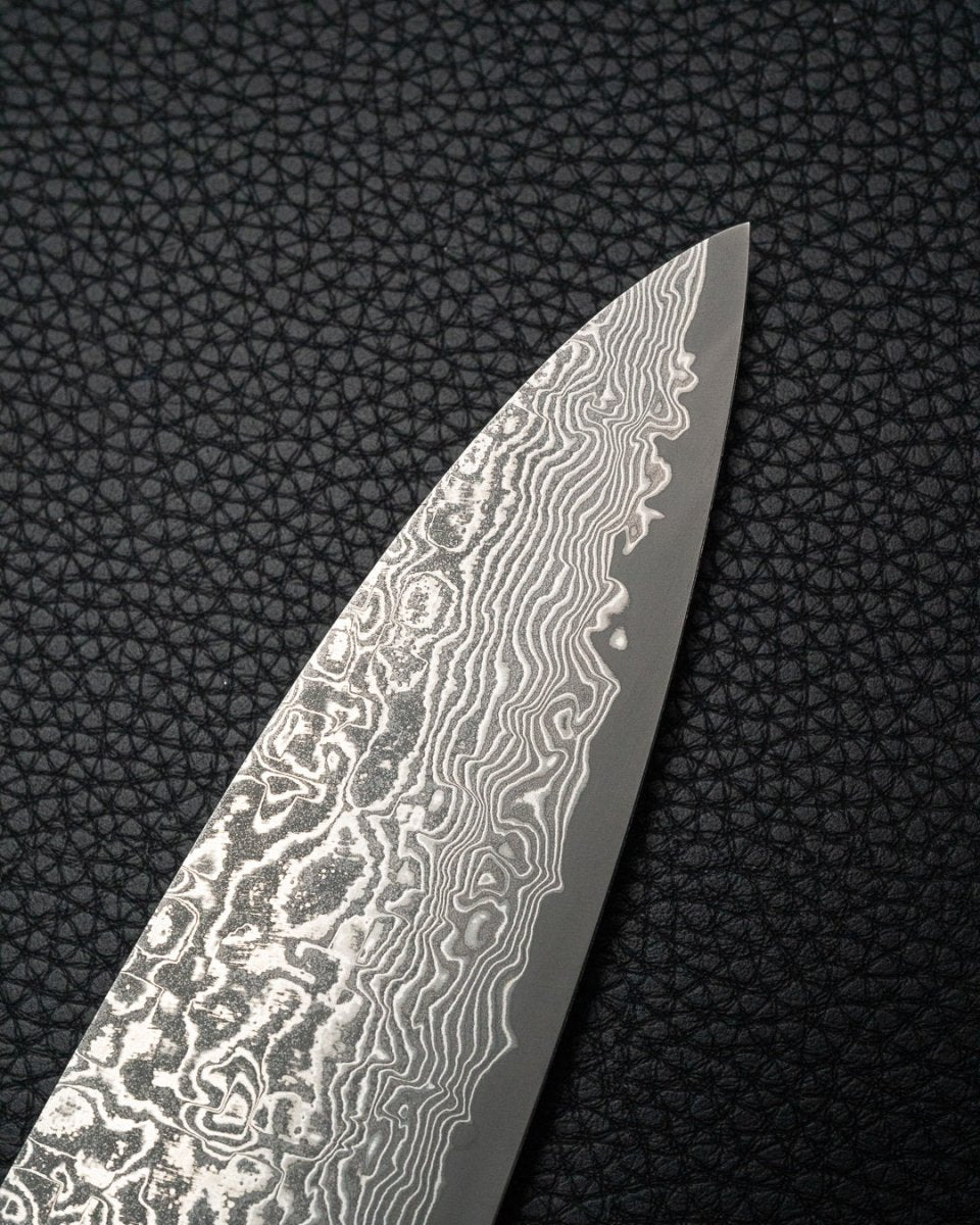 TAKESHI SAJI R2 Damascus Black Gyuto 210 mm tomatosharp