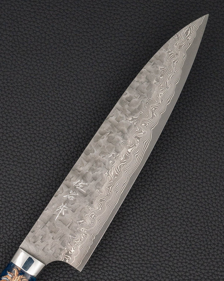 Kokkekniv 210 mm, TAKESHI SAJI V10 Cross Blue Pine Gyuto Takeshi Saji