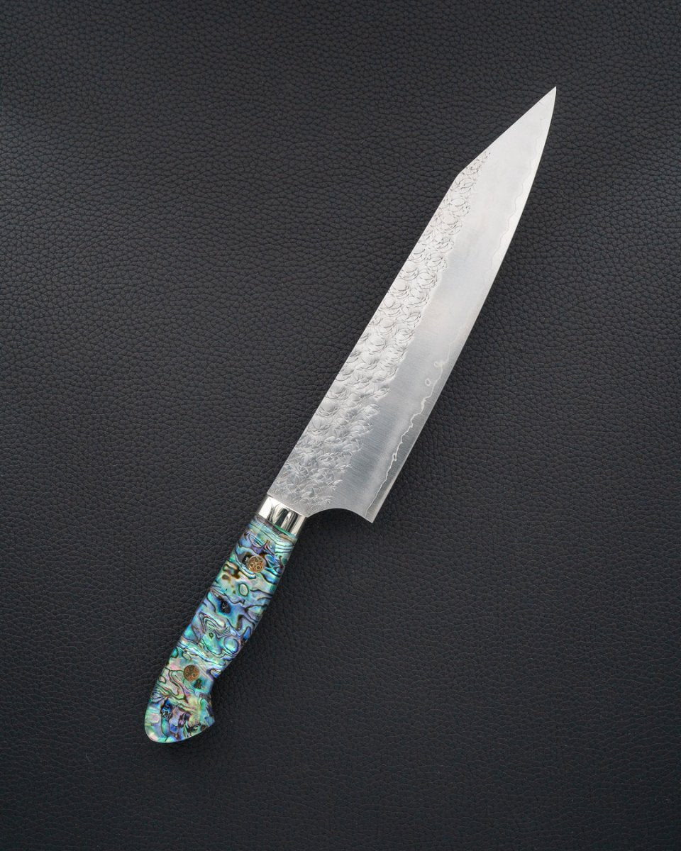 YOSHIMI KATO SG2 Minamo Abalone Kiritsuke Gyuto 210 mm tomatosharp