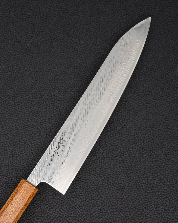 Kokkekniv 240 mm, TSUNEHISA A10 Nawame Burnt Oak Gyuto Tsunehisa