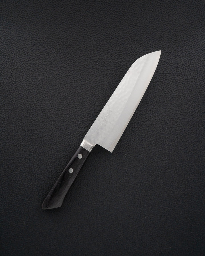 MASUTANI HAMONO VG1 Tsuchime Black Santoku 180 mm