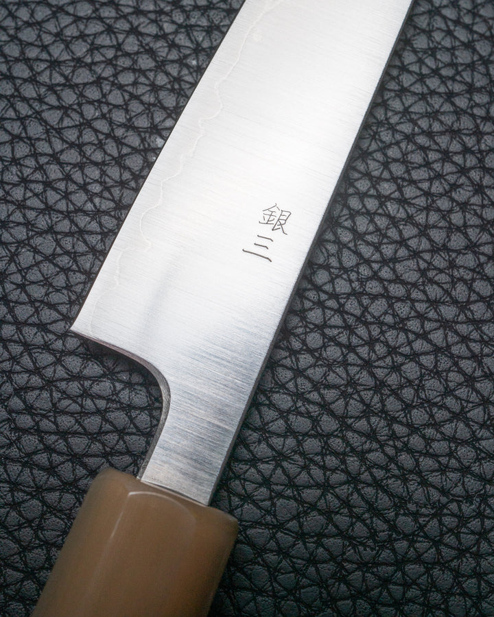 NAKAMURA Kaishin Ginsan Thin Series Petty 135 mm med Saya