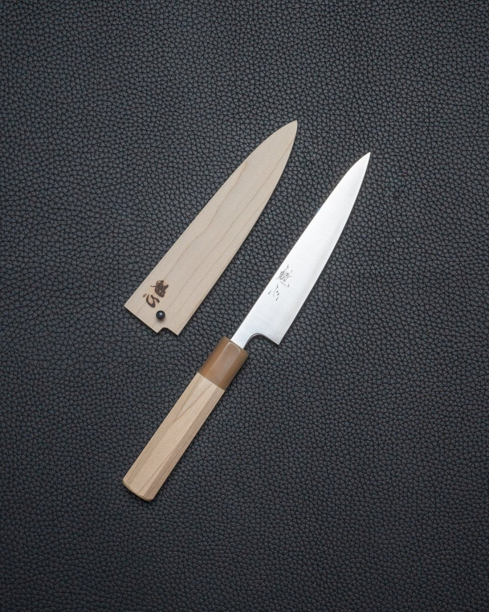 NAKAMURA Kaishin Ginsan Thin Series Petty 135 mm med Saya tomatosharp