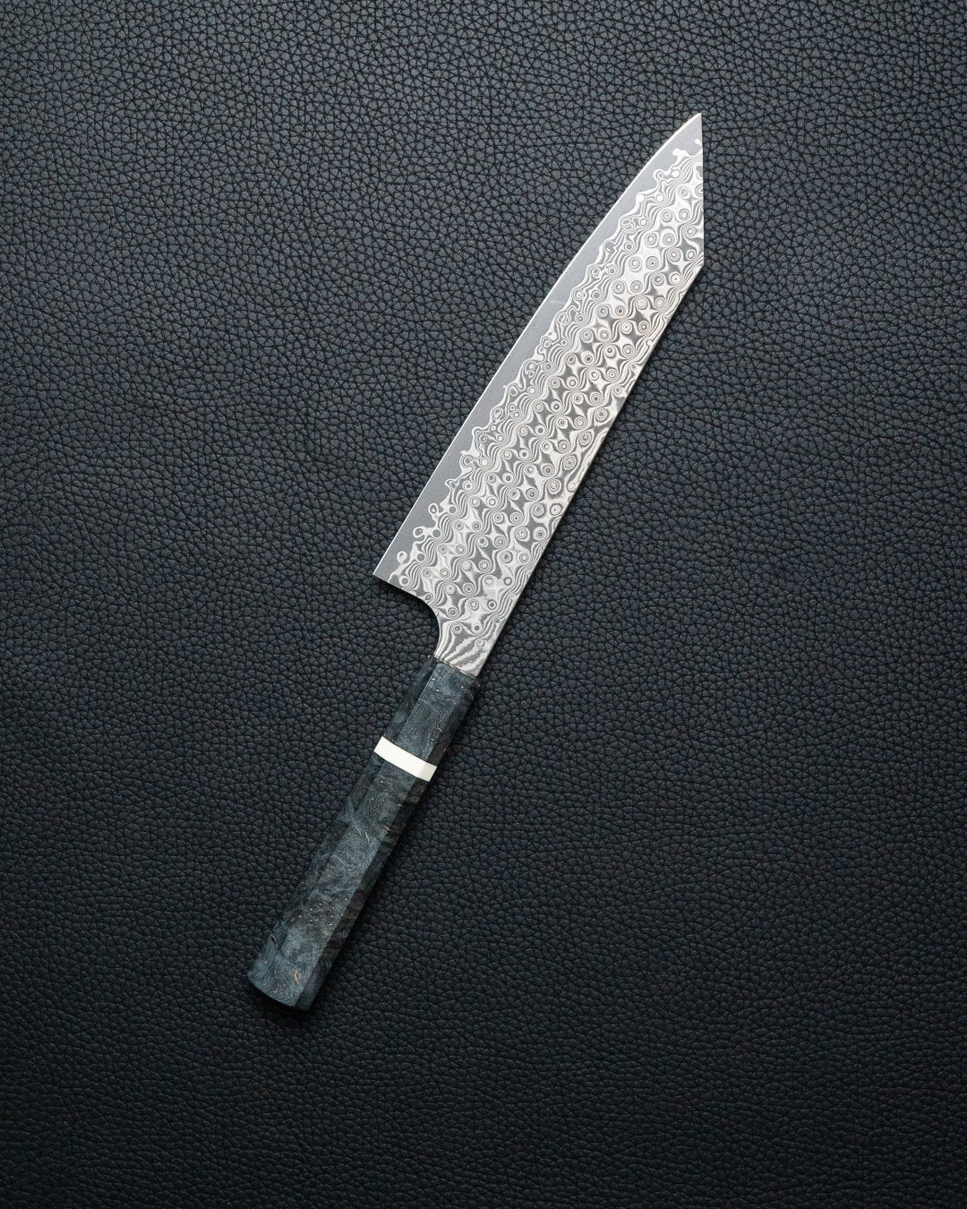 NIGARA HAMONO "Anmon" Raindrop Damascus Kiritsuke Gyuto 210 mm