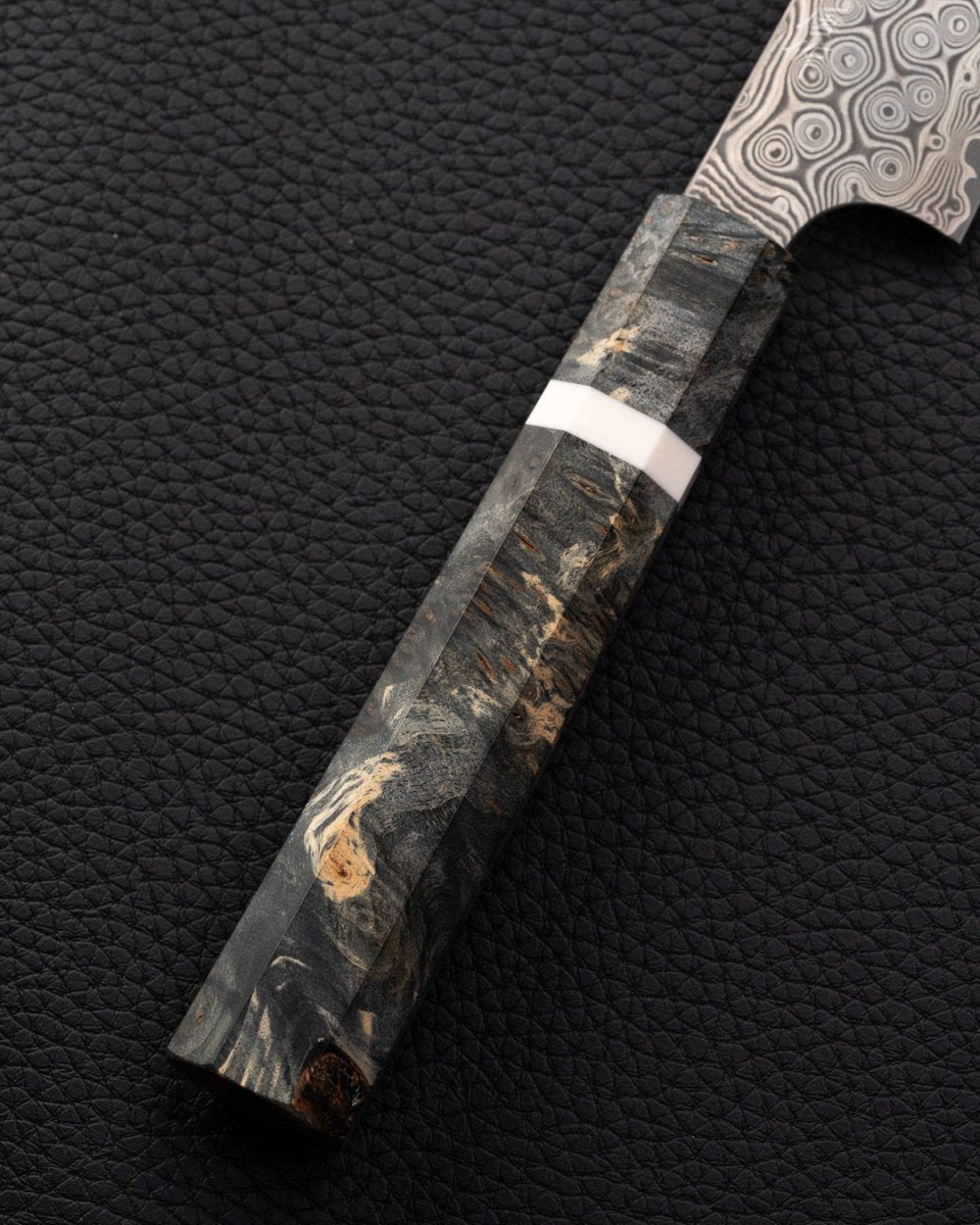 NIGARA HAMONO Anmon SG2 Raindrop Damascus Ko-bunka 120 mm tomatosharp