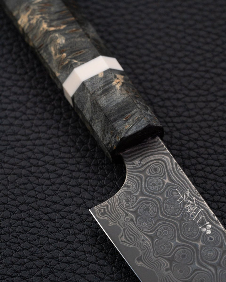 NIGARA HAMONO Anmon SG2 Raindrop Damascus Ko-bunka 120 mm tomatosharp