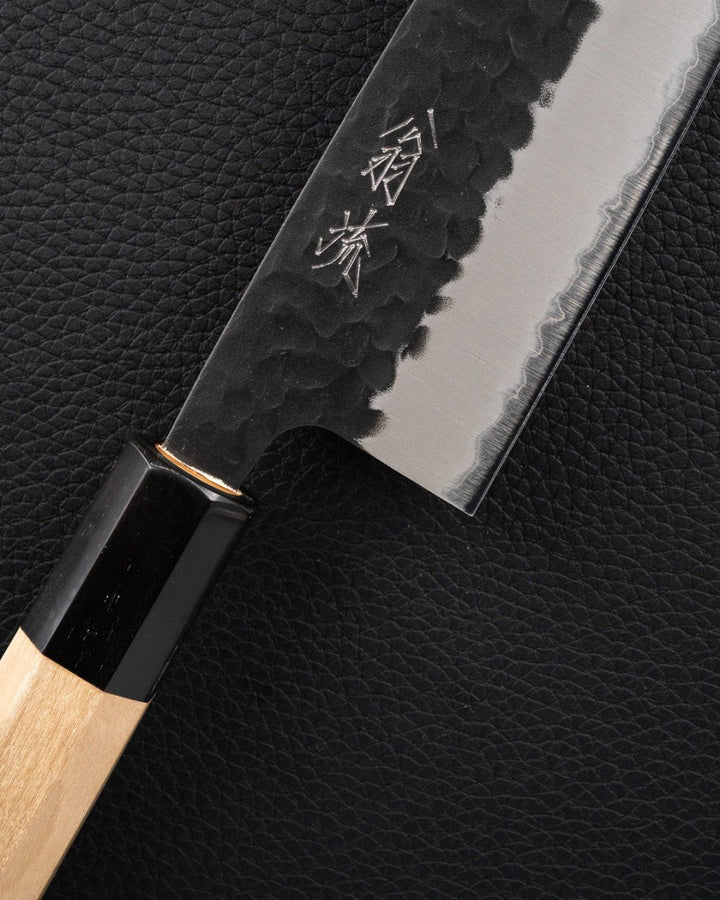 OUL Aogami Super Kurouchi Tsuchime Santoku 165 mm tomatosharp