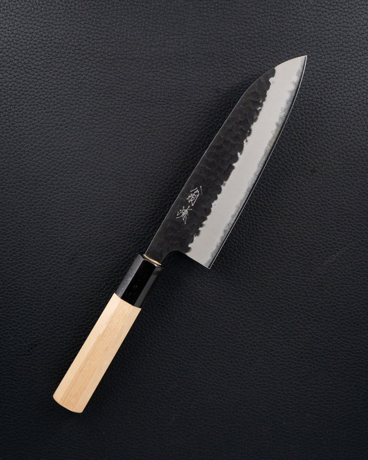 OUL Aogami Super Kurouchi Tsuchime Santoku 165 mm tomatosharp