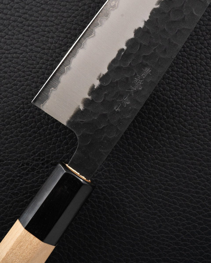 OUL Aogami Super Kurouchi Tsuchime Santoku 165 mm tomatosharp